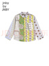 jnby by JNBY江南布衣童裝秋長(cháng)袖純棉襯衫音符圖案拼接男女童兒童1N8213320 489藍綠系組合 140 cm 曬單實(shí)拍圖