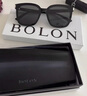 BOLON暴龍眼鏡25年新品墨鏡男王鶴棣同款太陽鏡送男女友七夕禮物BL3203 【明星同款】C10 亮黑色-偏光 曬單實拍圖