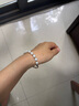 中國黃金珍珠銀手鐲女生實(shí)心半鐲銀鐲子銀手鏈女手串生日禮物送女朋友老婆 【淡水珍珠】珍愛(ài)手鐲+延長(cháng)鏈 曬單實(shí)拍圖