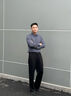 巴魯特（Brloote）【商場(chǎng)同款】男士襯衫再生纖維素垂感挺括上衣吸濕透氣襯衣2025秋 藍(lán)色 50 （175/96A） 曬單實(shí)拍圖