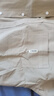 羅蒙純棉短袖襯衫男夏季薄款寬松休閑上衣服半袖襯衣簡(jiǎn)約潮牌純色新款 綠色 3XL 曬單實(shí)拍圖