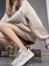 星期六（St&Sat）品牌老爹鞋女2025秋季新款簡(jiǎn)約運動(dòng)休閑女鞋復古百搭厚底增高鞋子 米黑 37 曬單實(shí)拍圖
