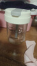 ins風(fēng)爆款新品卡通可愛咖啡玻璃杯雙飲吸管牛奶杯高顏值玻璃杯 玉桂狗貼紙 300ml 1只 曬單實拍圖