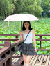 左都（ZUODU）太陽(yáng)傘防紫外線防曬傘晴雨兩用陽(yáng)傘全自動(dòng)折疊高顏值便攜輕便小巧 曬單實(shí)拍圖