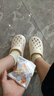 名創(chuàng)優(yōu)品（MINISO）洞洞鞋男女夏季外穿涼鞋防滑厚底踩屎感包頭涼拖鞋 卡其+海洋星星 曬單實拍圖