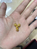 行金銀中黃金吊墜 足金999核桃珠配件 隔珠吊墜編手繩項(xiàng)鏈DIY掛墜 送禮 核桃珠吊墜(多顆)克重多退少補(bǔ) 約0.8克 曬單實(shí)拍圖