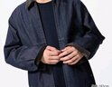 優(yōu)衣庫男裝女裝休閑拉鏈短茄克外套巴恩風(fēng)翻領(lǐng)夾克478230 480827 480827/68深藍色(牛仔色) XL /180/108B 曬單實(shí)拍圖