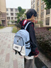 途尊書(shū)包男生大學(xué)生電腦包高中初中生雙肩包旅行大容量小學(xué)生護脊包女 黑色大號【加強版+肩帶加固】 單個(gè)包包 曬單實(shí)拍圖