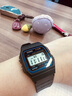 卡西歐（CASIO）小方塊簡(jiǎn)約復(fù)古防水電子學(xué)生表男女手表情人節(jié)禮物 F-91W-1 曬單實(shí)拍圖