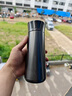 保溫杯鈦杯生日禮物便攜純鈦水杯2025年新款高檔茶水分離泡茶杯子 黑鈦金款500ml 純鈦【禮盒裝】 曬單實(shí)拍圖