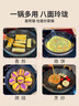 王源吉鑄鐵烤肉盤燒烤盤古法手工鐵鍋水煎包煎蛋早餐鍋平底鐵鍋煎鍋30cm 曬單實(shí)拍圖