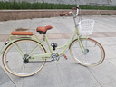 飛鴿（FLYING PIGEON）自行車成人通勤車自行車學(xué)生單車成人自行車通勤自行車女士自行車 標(biāo)配青青黃|單速|(zhì)輻條輪+禮包 26寸適合160-185cm 曬單實拍圖