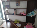 立太（LEADTEK）實(shí)木書(shū)桌學(xué)習桌電腦桌書(shū)柜書(shū)架一體家用小戶(hù)型轉角桌學(xué)生寫(xiě)字桌子 【實(shí)木】120cm深胡桃加高款 曬單實(shí)拍圖