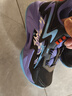 特步童鞋兒童掣風(fēng)2.0運動(dòng)鞋第九代系帶旋轉扣籃球鞋 黑/長(cháng)春花籃紫 39 曬單實(shí)拍圖