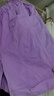 茵曼（INMAN）童裝夏裝洋氣套裝2025新款兒童短袖短褲休閑服女大童兩件套潮 紫色 130 曬單實(shí)拍圖