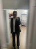 尚都比拉職業(yè)通勤西裝套裝女春秋正裝西服外套褲子面試兩件套 黑色 L 曬單實(shí)拍圖