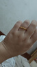 周六福5D硬金黃金戒指女莫比烏斯環(huán)計(jì)價(jià)A019631 16號(hào) 約1.18g生日禮物 曬單實(shí)拍圖