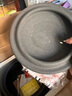 滎窯釜滎經(jīng)砂鍋煲湯家用湯鍋砂鍋湯煲燃氣灶明火老式黑砂煲細沙無釉砂鍋 （3-6人）太極 6L 曬單實拍圖