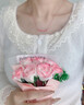 老鳳祥S925銀桃花項鏈女2025新款桃之夭夭鎖骨鏈生日禮物女士送女友老婆 925銀桃你喜歡項鏈【品牌禮盒】 曬單實(shí)拍圖