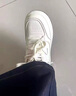蜘蛛王蜘蛛王真皮小白鞋女鞋2025秋季新款厚底輕便休閑板鞋安克雷紅鞋 米紅 40 曬單實(shí)拍圖