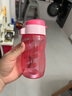 特百惠（Tupperware）纖巧玲瓏瓶 310ml小巧依可瓶 氣密液密防漏水杯便攜塑料杯 纖巧玲瓏杯-火烈紅 310ml 曬單實(shí)拍圖