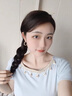 DAISY DREAM925銀針?biāo)殂y子大耳圈2025新款爆款耳環(huán)氣質(zhì)小眾設(shè)計(jì)耳釘耳飾品女 金色碎銀子耳圈【925銀針】 曬單實(shí)拍圖