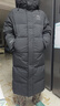 鴨鴨王一博同款312g充絨防寒羽絨服長(cháng)款男女極寒加厚冬季保暖外套HY 青光黑色-YE4B001056A L 曬單實(shí)拍圖