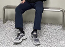 魯雅爾美式cleanfit運動衛(wèi)褲男春秋季潮牌百搭休閑褲子垂感高街痞帥長褲 藏青色 XL 曬單實拍圖