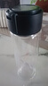 【京東物流】高硼硅雙層玻璃杯大容量泡茶杯耐高溫加厚水杯茶杯 隱形提環(huán)黑色玻璃杯 300ml 1只 曬單實拍圖