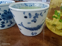 陶趣居 日本進(jìn)口藍(lán)凜堂手繪藍(lán)染水杯和風(fēng)陶瓷茶杯壽司點心杯喝水主人杯 蝦 茶杯 曬單實拍圖