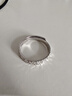 周大生碎碎冰銀戒指輕奢小眾高級感可調(diào)節(jié)圈口送女朋友紀(jì)念日生日禮物 碎碎冰男戒 曬單實(shí)拍圖