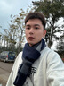 摩丘 MOOQO2025新款山羊絨圍巾男士秋冬季百搭格子商務(wù)加厚圍脖高檔生日禮物 103-藍灰格紋 曬單實(shí)拍圖