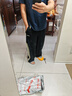 阿迪達斯男裝休閑戶外跑步三條紋香蕉褲運動褲HZ9506 黑色 XL 曬單實拍圖