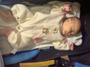 小羊嘟嘟嬰兒衣服秋季a類(lèi)女寶寶滿(mǎn)月服男連體衣baby夾絲保暖新生兒包屁衣 76283粉乖乖妞【無(wú)骨夾棉款】 66cm （建議3-6月12-14斤） 曬單實(shí)拍圖