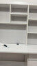 普派加厚實木電腦桌寫字臺學生學習桌書架一體書桌簡約家用臥室桌子 【板材款】深胡桃色100*45*132 曬單實拍圖