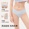 ubras【純棉】7A抗菌襠透氣舒適女士內(nèi)褲女中腰三角褲（3條裝） 曬單實拍圖