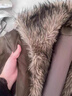 棉之雪美式復古解構夾克冬季加厚保暖毛領(lǐng)百搭高級感夾棉棉服外套 軍綠色 XL [172CM-180CM] 曬單實(shí)拍圖