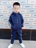 G.DUCKKIDS童裝男童春秋套裝運(yùn)動(dòng)裝兒童衣服男大童秋冬季織帶外套褲子兩件套 8038藏青色【春秋款】 140 尺碼9~10歲【130-140cm】cm 曬單實(shí)拍圖