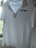 尤尼克斯（YONEX）2023yy羽毛球服英倫風(fēng) 215133 男女情侶運動(dòng)POLO恤連衣裙 男款115133BCR白色 M 曬單實(shí)拍圖
