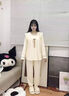 貓人純棉睡衣女春秋季2025年新款長(cháng)袖甜美可愛(ài)公主風(fēng)女士家居服套裝 杏色蝴蝶結花邊領(lǐng) L 【推薦體重110-120斤】 曬單實(shí)拍圖