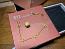 周生生永系列 黃金手鏈足金光間閃沙梅花幸運花環(huán)手鏈結婚87655B計價(jià) 17厘米 - 6.45克(含工費160元) 曬單實(shí)拍圖