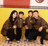 G.DUCKKIDS小黃鴨童裝親子裝三四口秋裝套裝春秋季母女裝機車(chē)服家庭裝夾克衫 皮衣 XL碼 曬單實(shí)拍圖