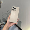圖璐璐【自帶鏡頭膜】適用蘋果16/15Promax手機殼iPhone14pro全包防摔13PM男超薄磨砂plus新款散熱保護套 【鈦原色】超薄-散熱-防指紋 蘋果16Promax【自帶鏡頭膜】 曬單實拍圖