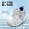 泰蘭尼斯春季兒童運動(dòng)鞋百搭男女童輕便防滑老爹鞋 白/銀色（單網(wǎng)）  28 曬單實(shí)拍圖