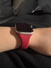 紐鯨 NEWTLE WHALE小蠻腰硅膠表帶適用于Apple watchS9/4/5/6/7/8/SE/Ultra蘋果手表iWatch細(xì)表帶男女款純色簡(jiǎn)約風(fēng) 酒紅色 42mm(10代)蘋果表盤適用 曬單實(shí)拍圖