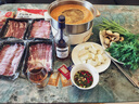 潮味碼頭鮮切牛肉潮汕火鍋6葷1素3調(diào)料凈重1675g共17件吊龍雪花匙仁肥胼 曬單實(shí)拍圖