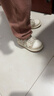 泰蘭尼斯初秋211學(xué)步鞋男寶寶透氣網(wǎng)布嬰兒鞋軟底女童機能鞋 白/杏 24碼 曬單實(shí)拍圖