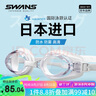 SWANS泳鏡日本進(jìn)口防水防霧高清男女士近視游泳眼鏡大框裝備FOX1-4白色 曬單實(shí)拍圖