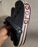 卡駱馳（CROCS）貝雅卡駱班兒童洞洞鞋沙灘鞋男女童包頭拖鞋/207018/207019 深藍色-410 35 (215mm) 曬單實(shí)拍圖