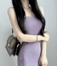Chiecu Kscbn CK輕奢包包女包單肩包斜挎包女士新款復(fù)古小方包情人節(jié)生日禮物 咖啡色【精美禮盒裝】 曬單實(shí)拍圖